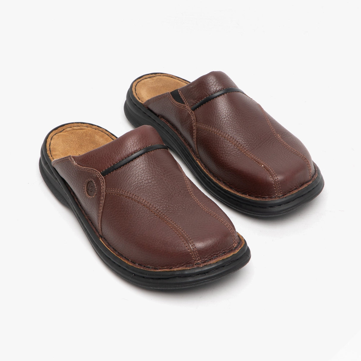 Josef Seibel KLAUS Mens Leather Mule Brasil/Black