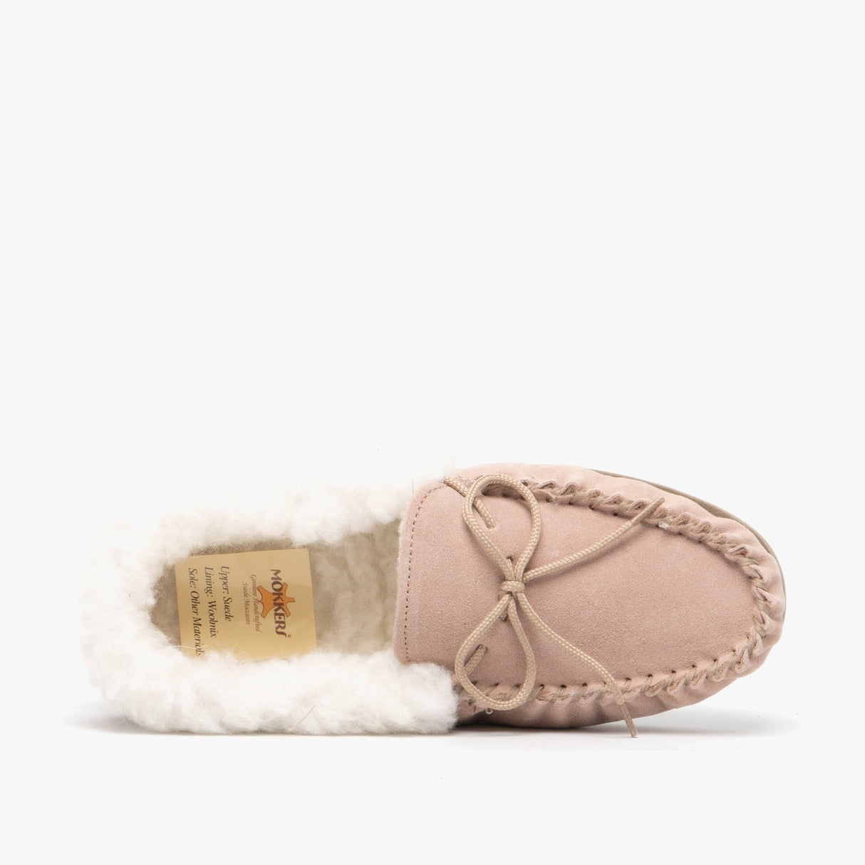 Mokkers EMILY Womens Moccasin Slippers Stone