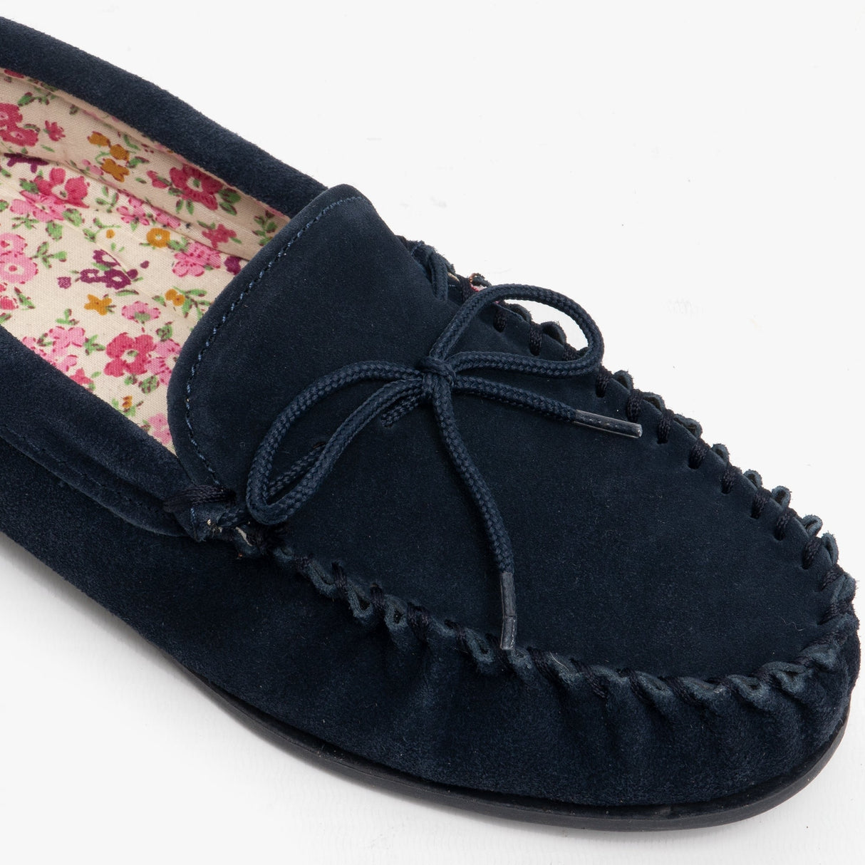 Mokkers LILY Womens Moccasin Slippers Navy