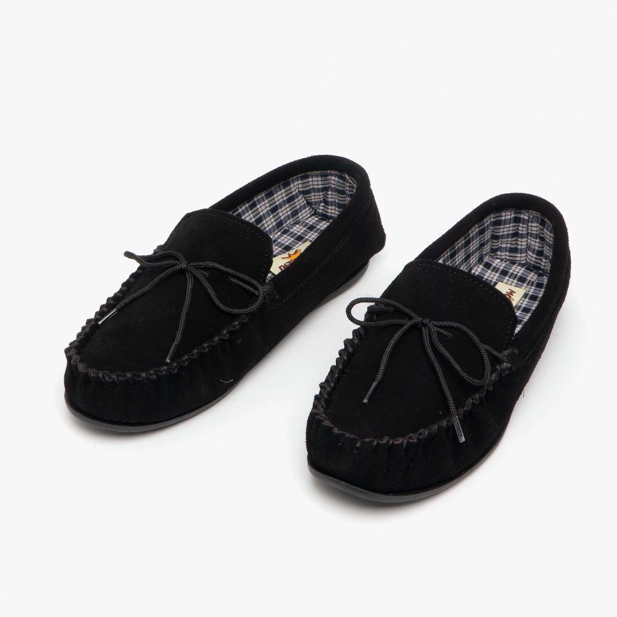 Mokkers BRUCE Mens Moccasin Slippers Black