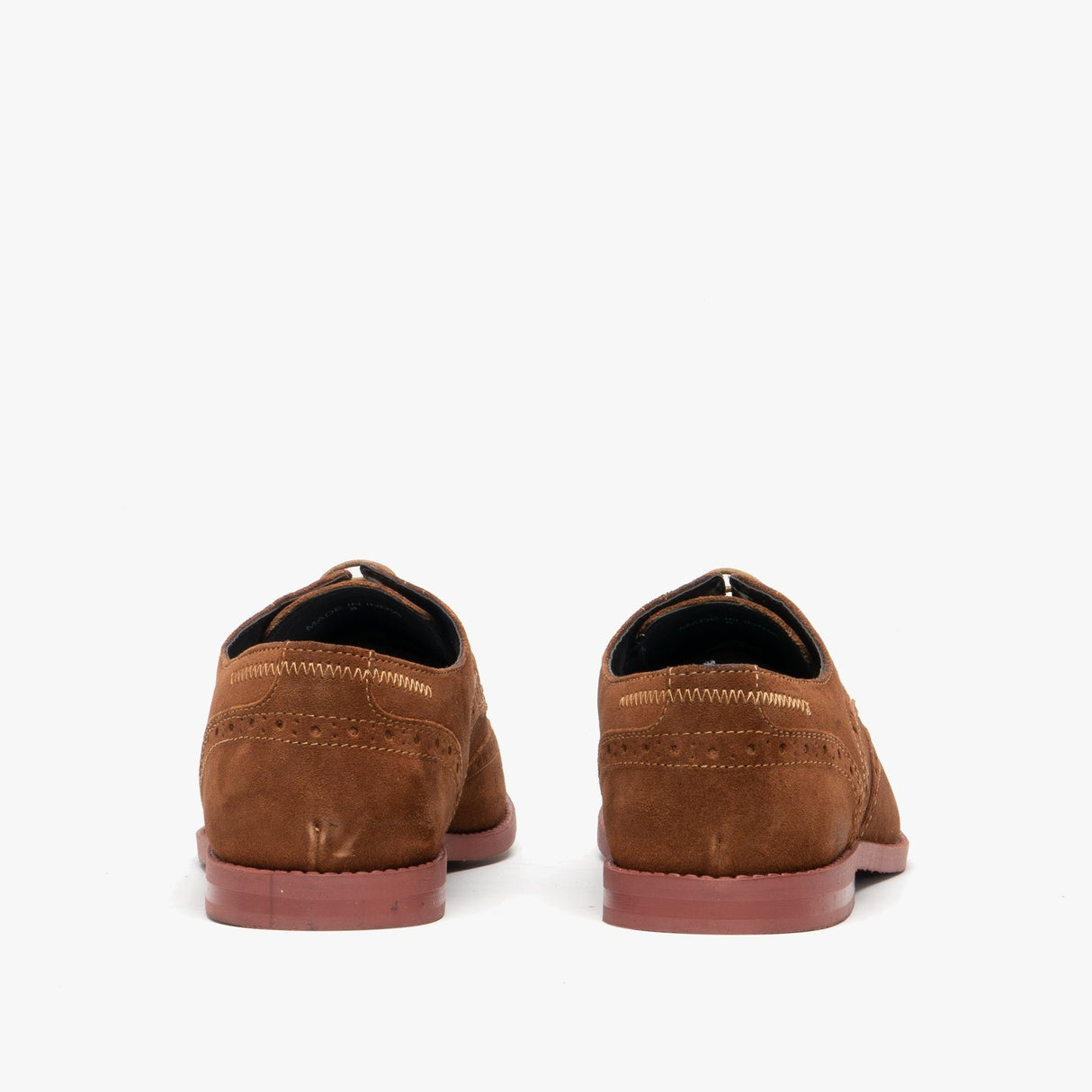 Silver Street London HOBART Mens Suede Brogue Shoes Tan