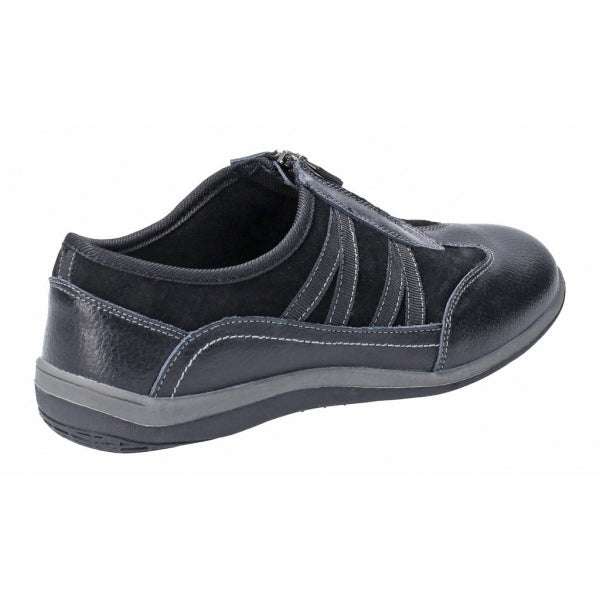 Fleet & Foster MOMBASSA Womens Suede Casual Trainers Black