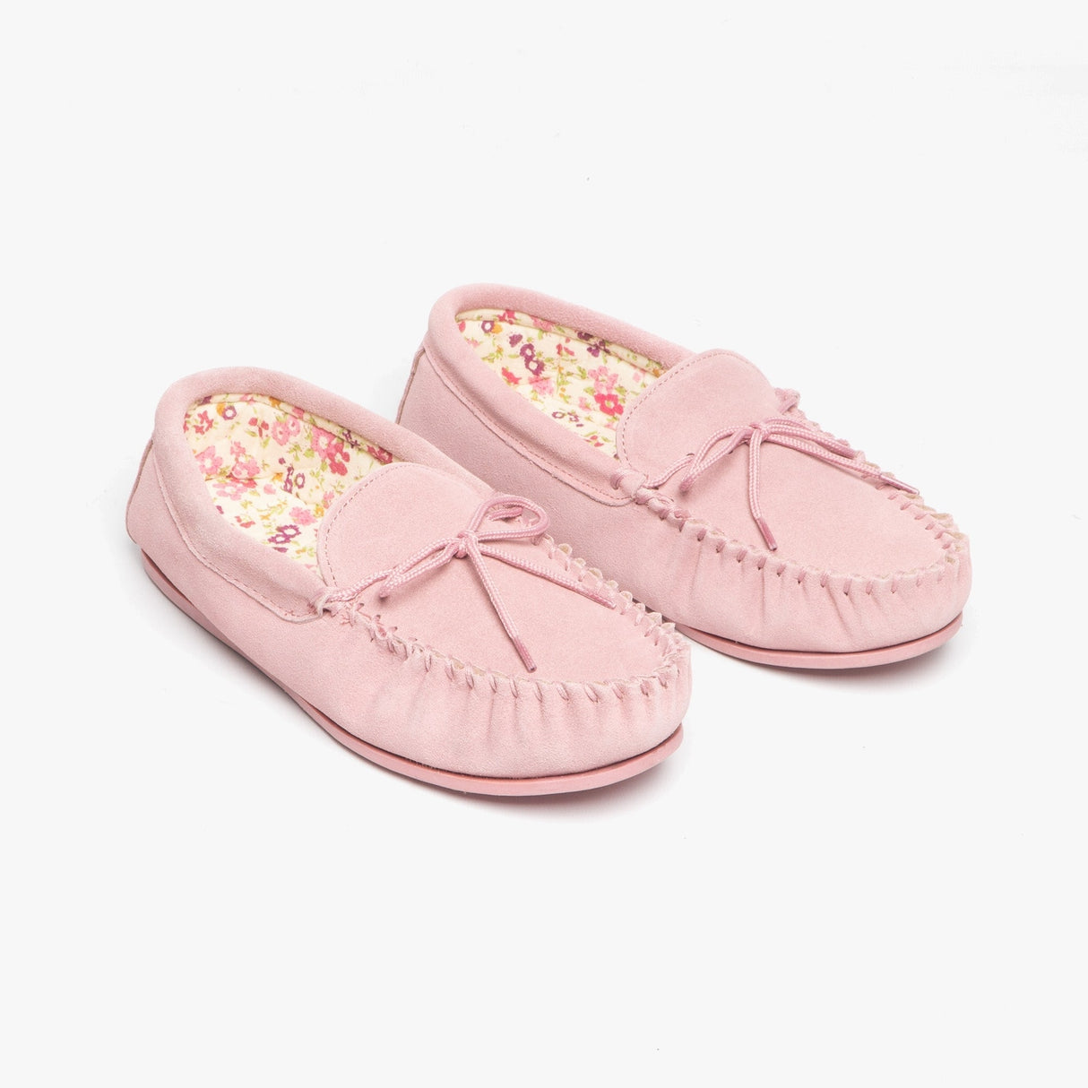 Mokkers LILY Womens Suede Moccasin Slippers Pink