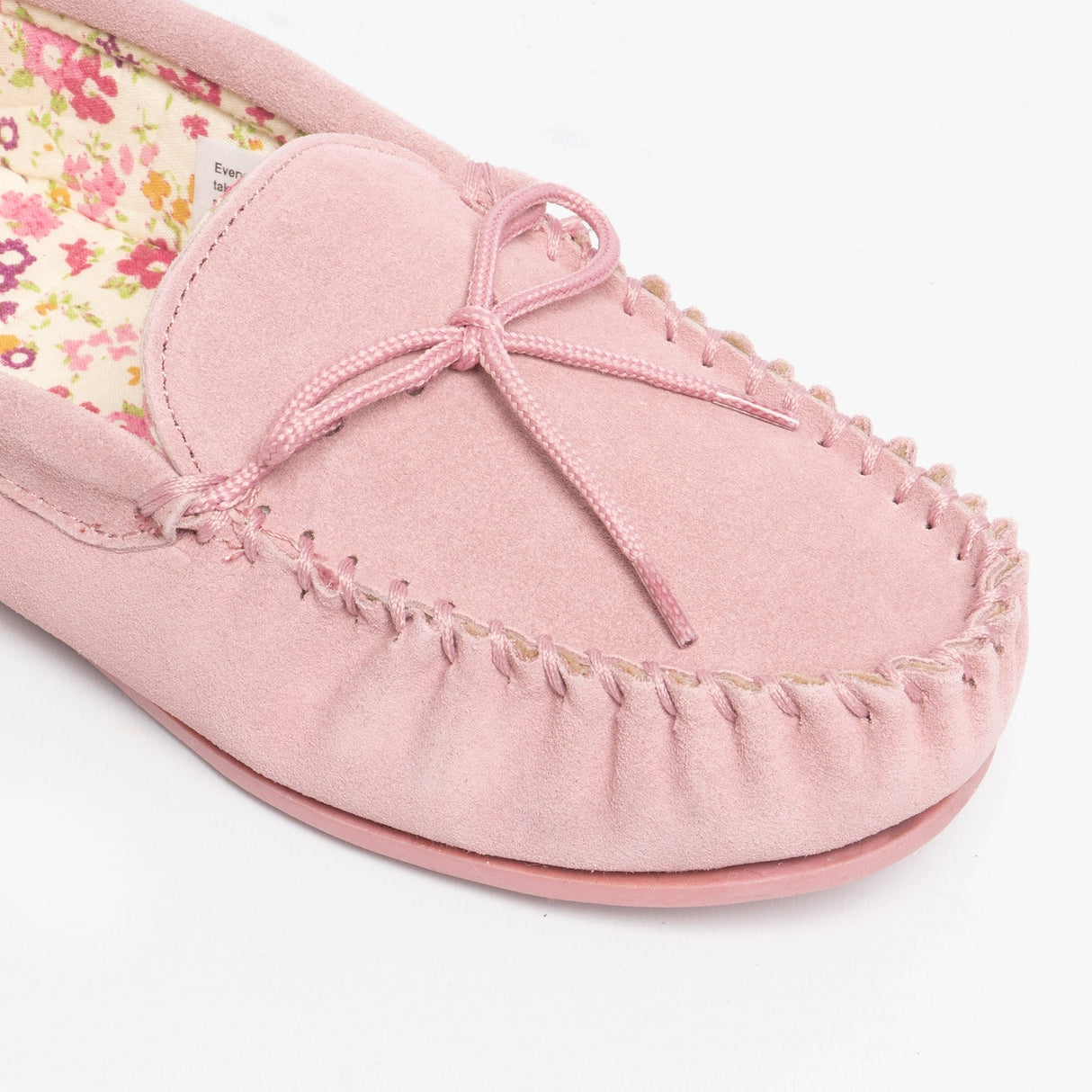 Mokkers LILY Womens Suede Moccasin Slippers Pink