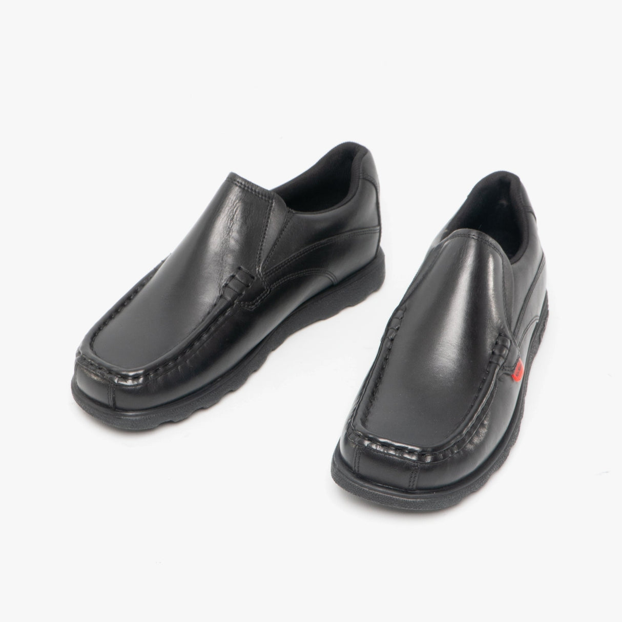 Kickers 114239 FRAGMA SLIP Boys School Shoes Black