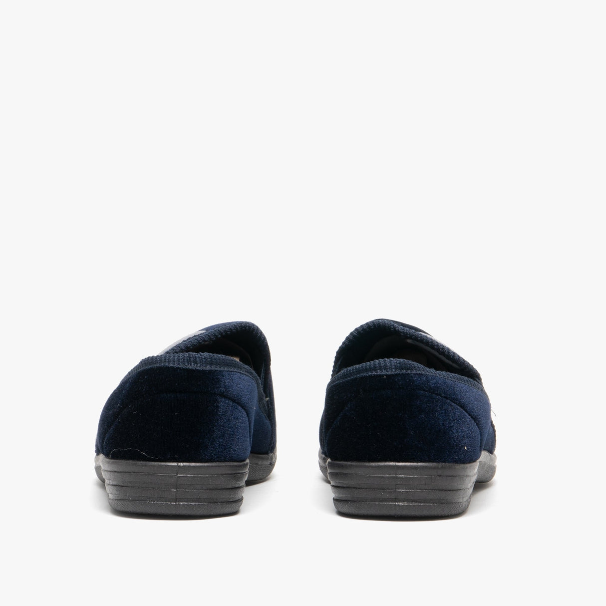 Zedzzz AARON Mens Full Slippers Navy/Grey