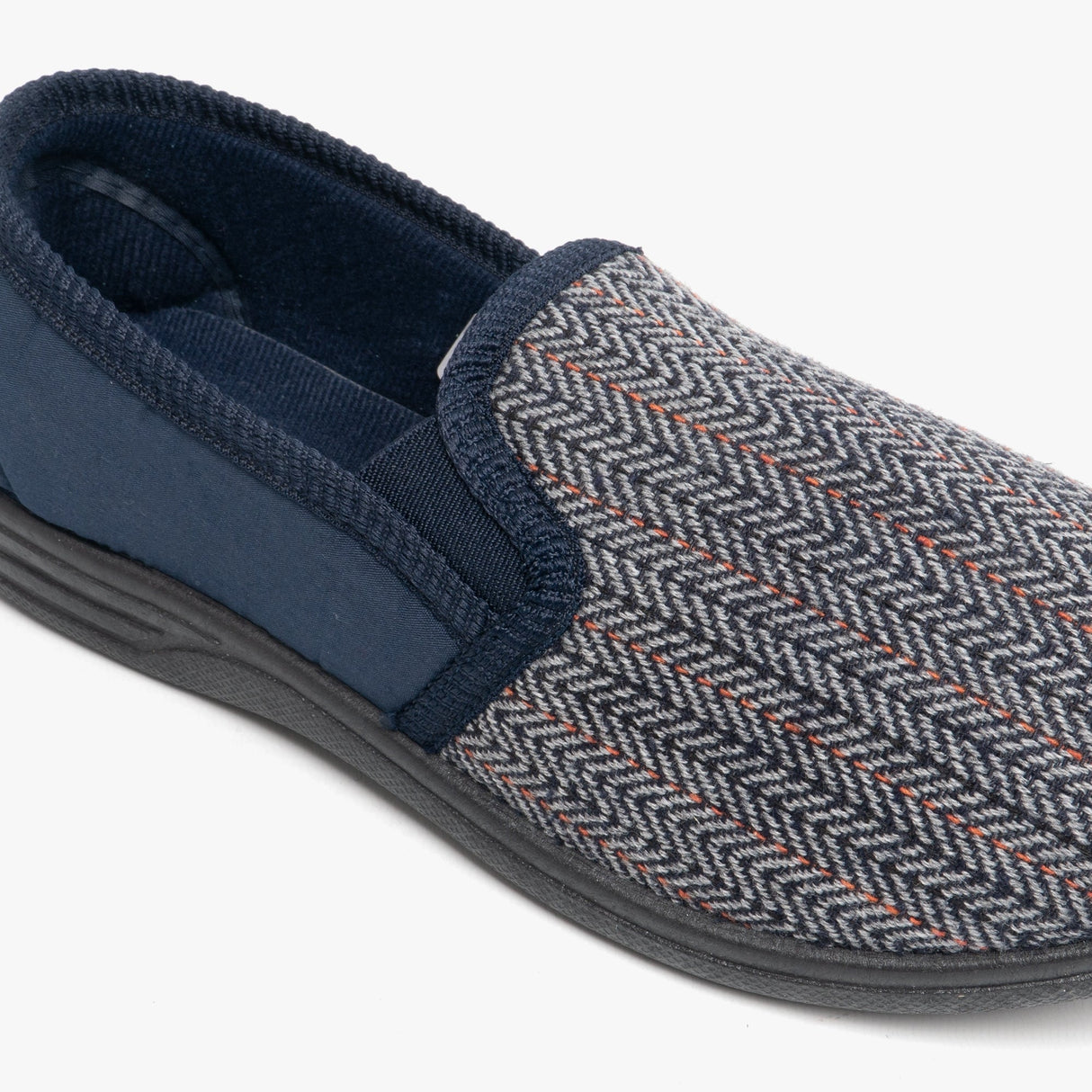 Zedzzz CHARLES Mens Full Slippers Navy