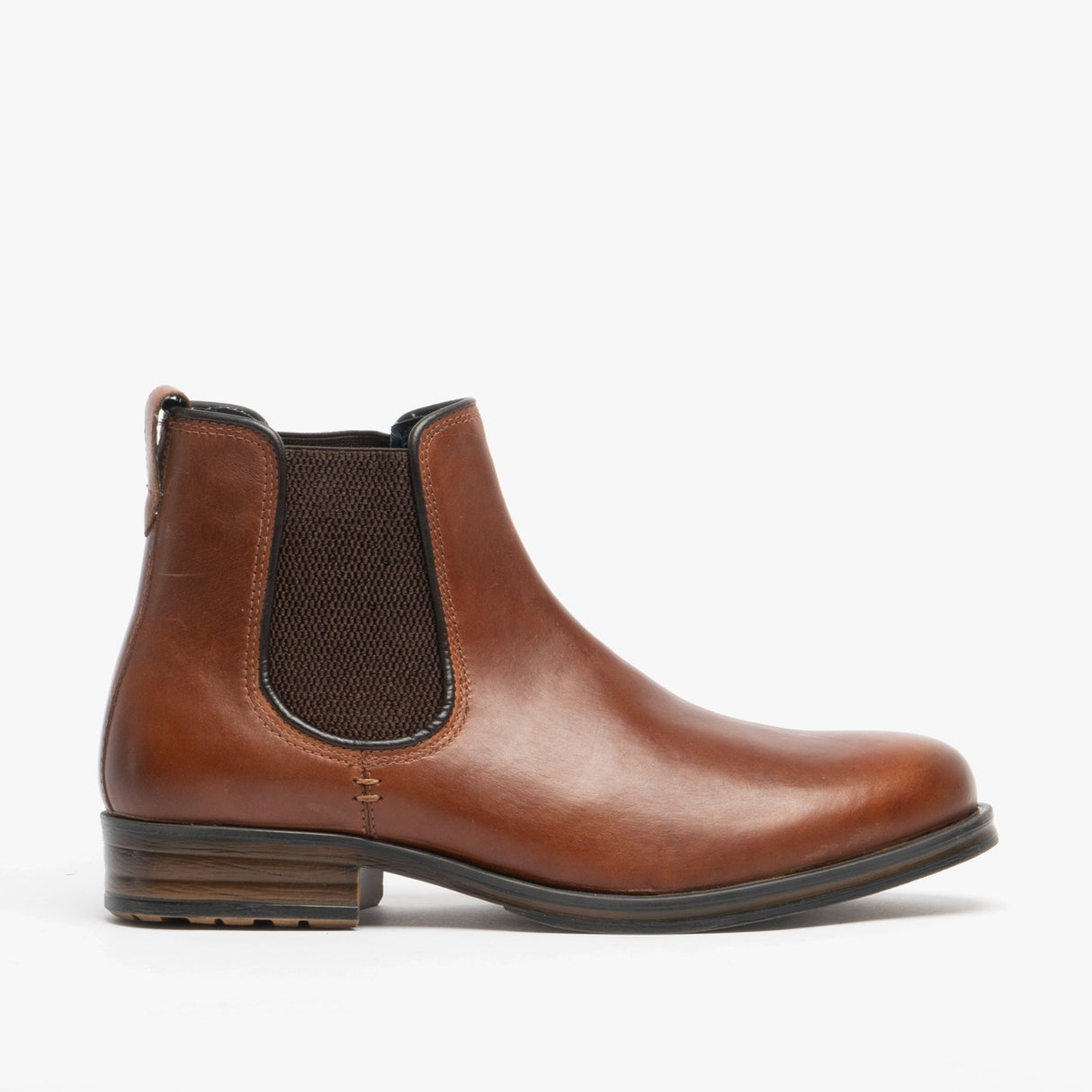 Roamers TOM Mens Oily Leather Ankle Boot Conker Brown