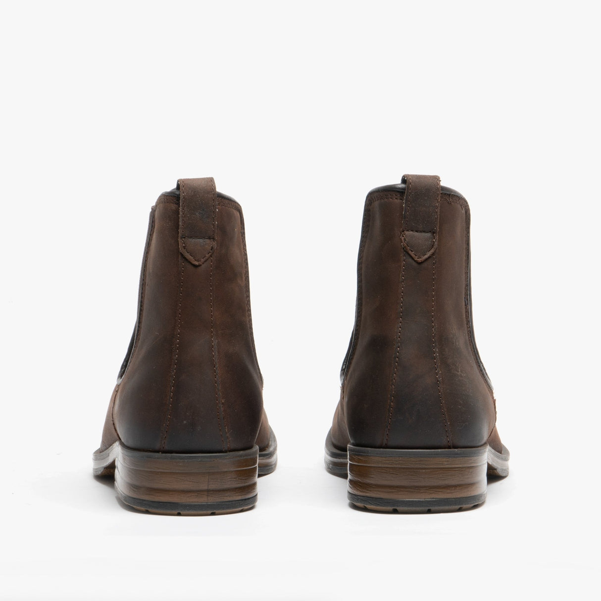 Roamers TOM Mens Oily Leather Ankle Boot Brown