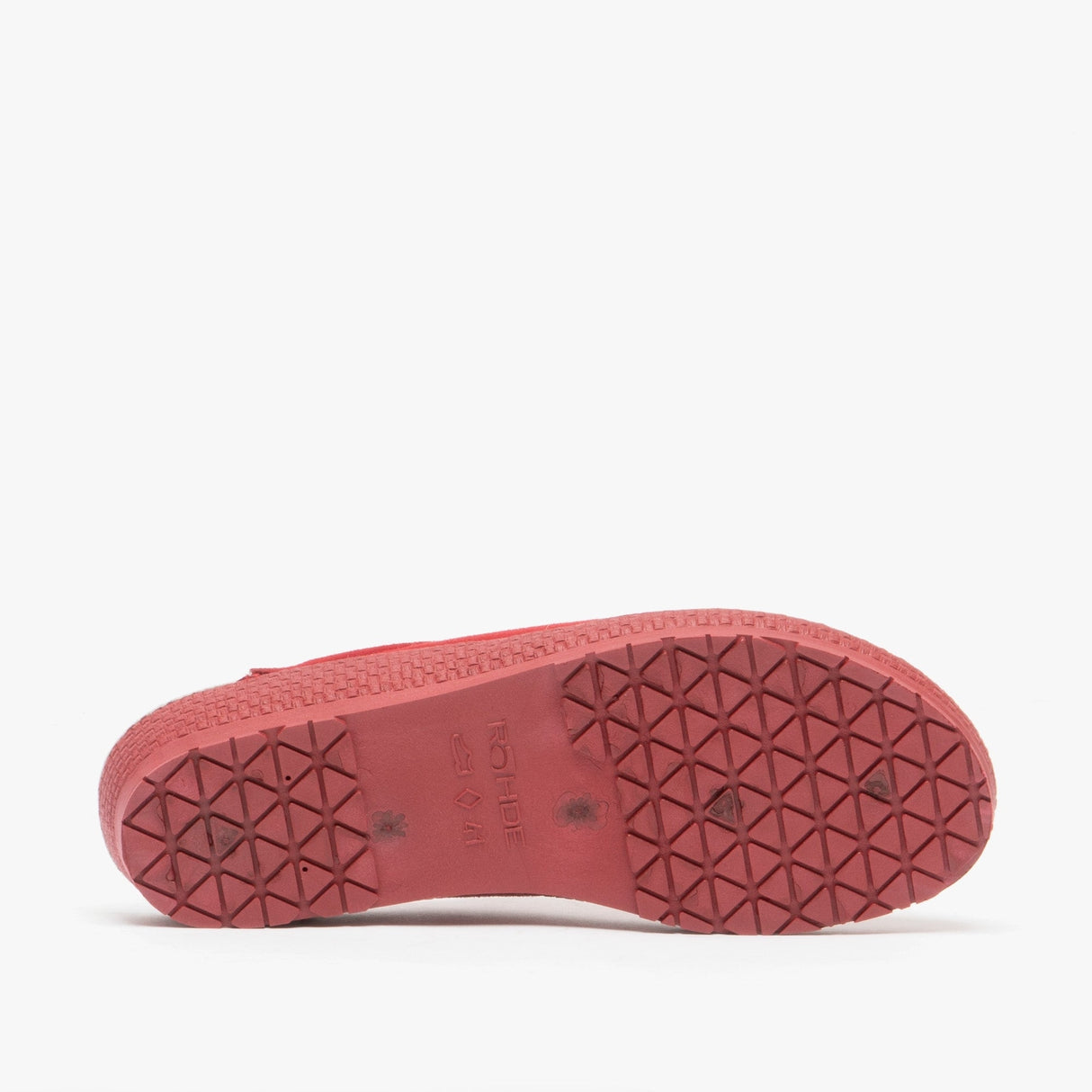 Rohde 2291 Womens Slip On Mule Slippers Cherry Red