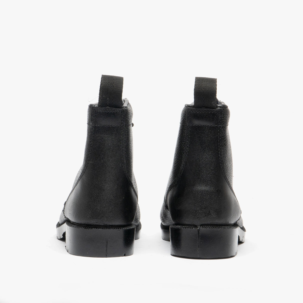 Grafters M391A Unisex Grain Leather Work Boots Black