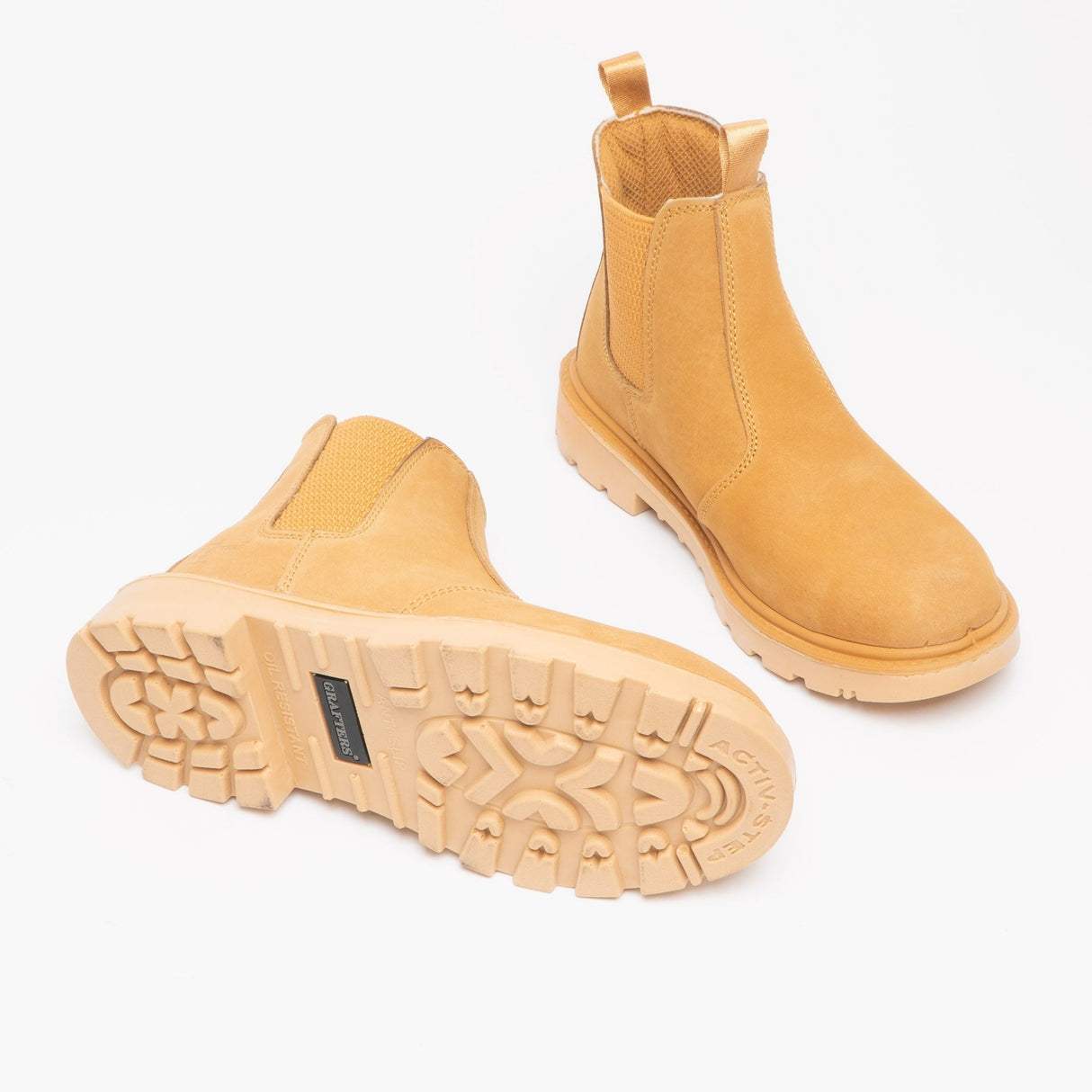 Grafters GRINDER Unisex Dealer Safety Boots Honey