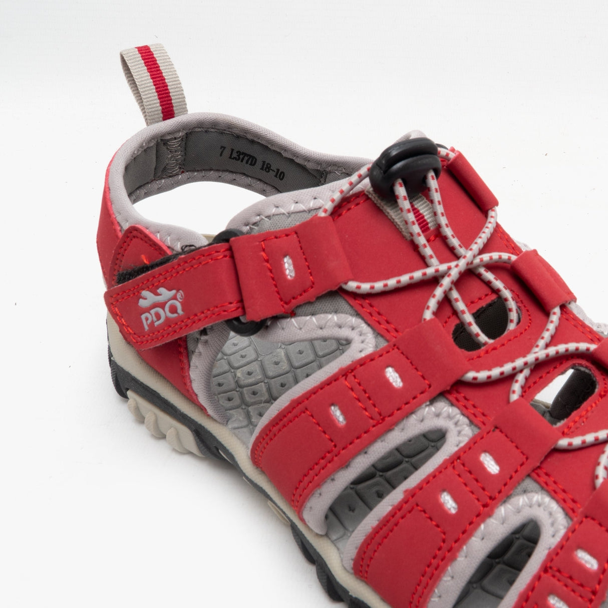 PDQ SASHA Womens Toggle & Velcro Summer Trail Sandals Red