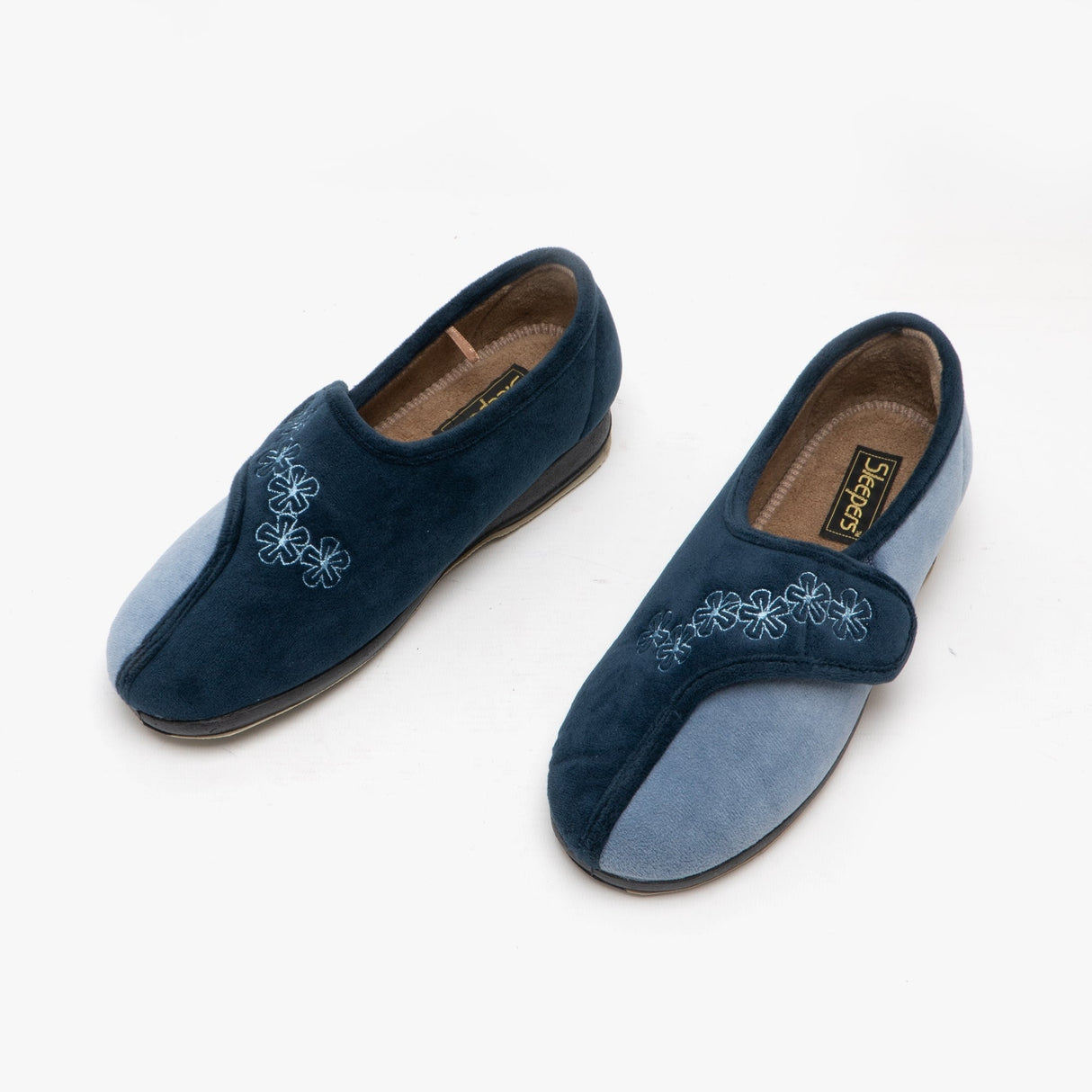 Sleepers GEMMA Womens Full Slippers Navy/Blue