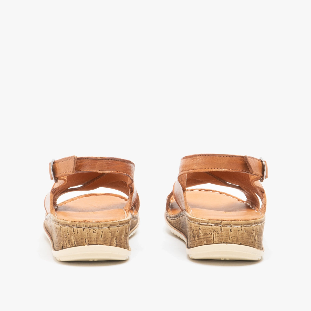 Hush Puppies ELENA Womens Leather Sandals Tan