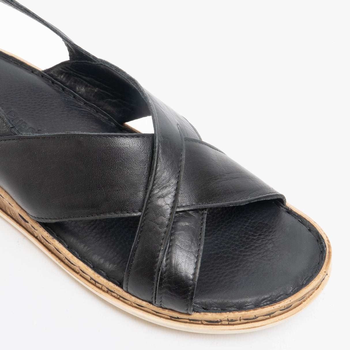 Hush Puppies ELENA Womens Leather Sandals Black