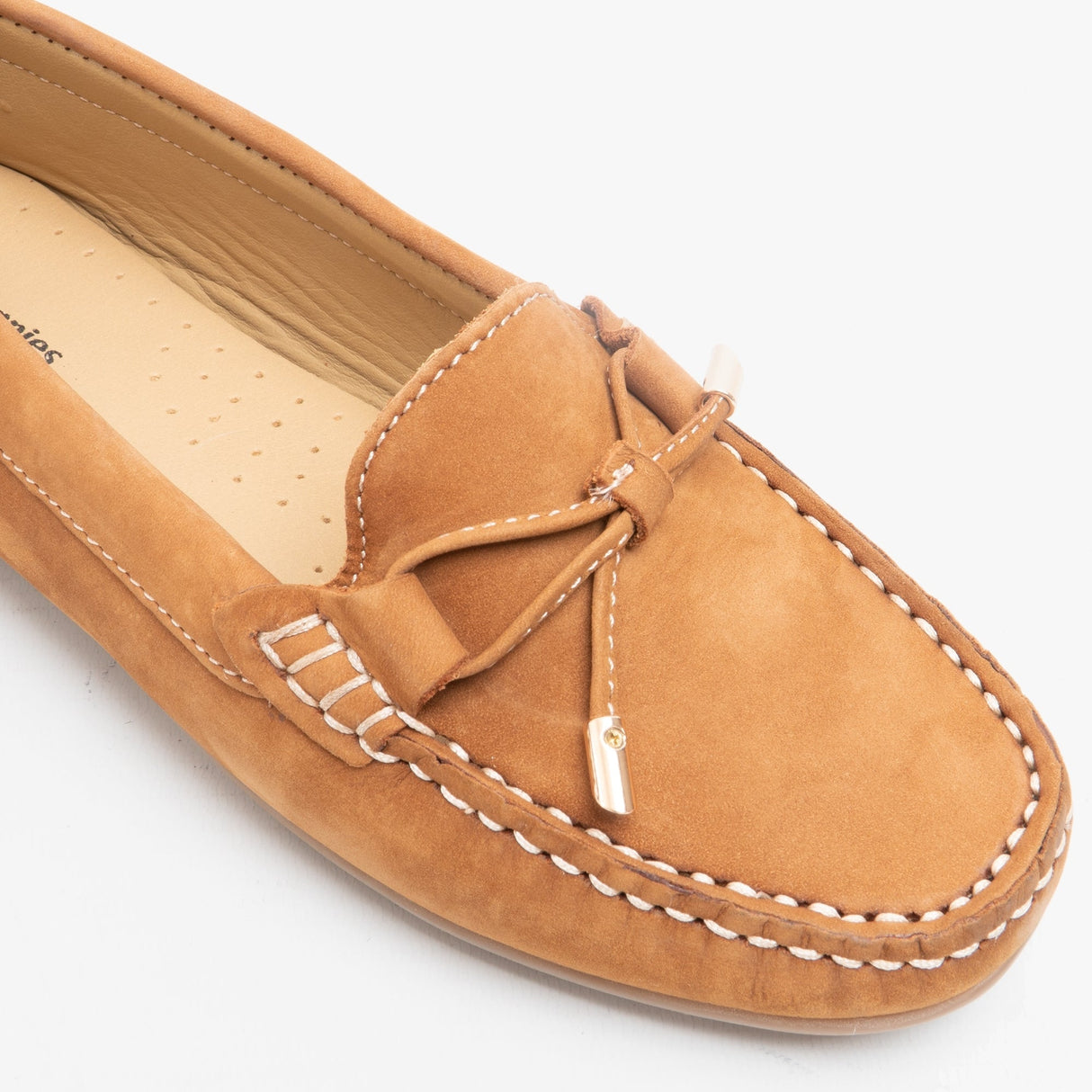 Hush Puppies MAGGIE Womens Leather Driving Shoes Tan