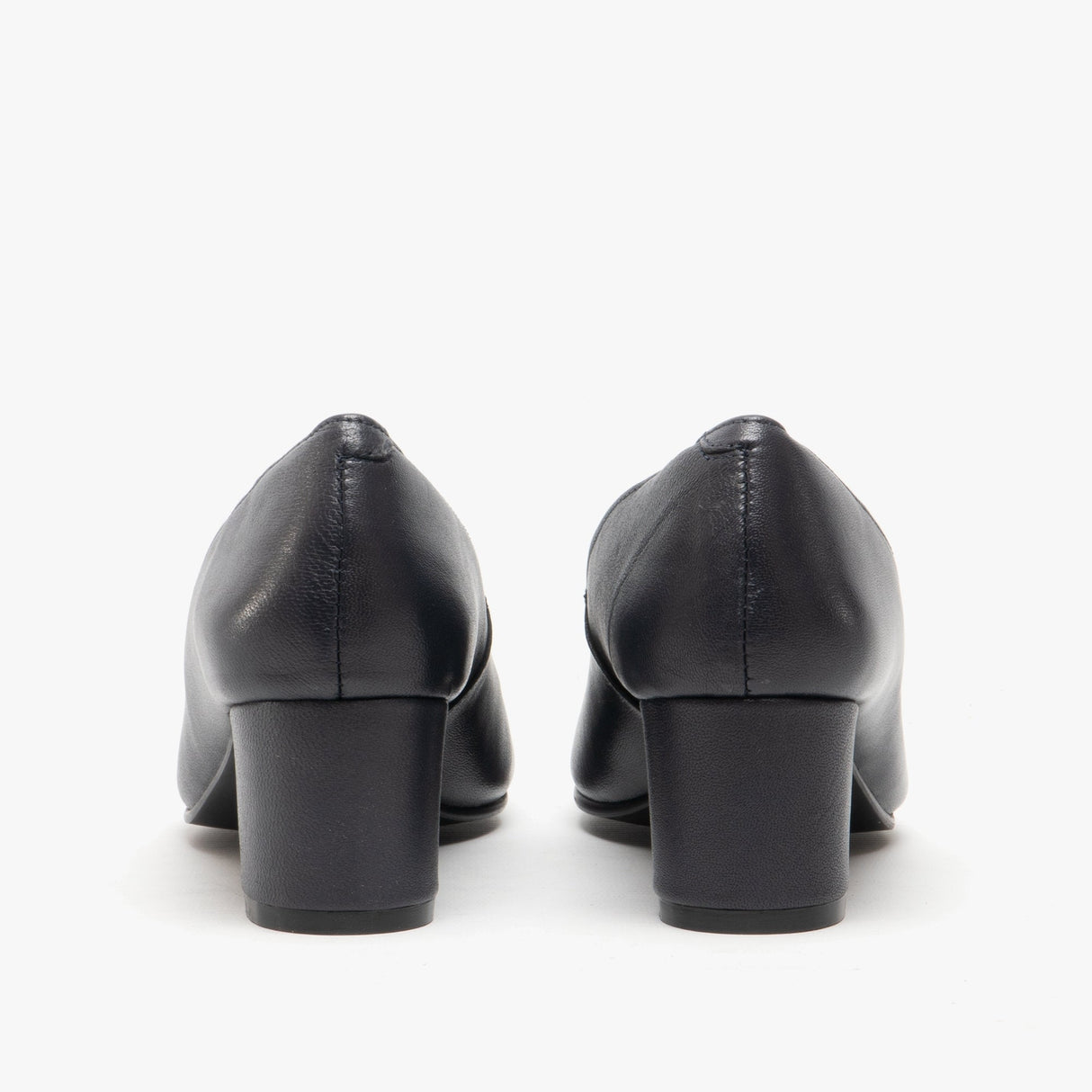 Hush Puppies ANNA Womens Leather Court Shoes Navy