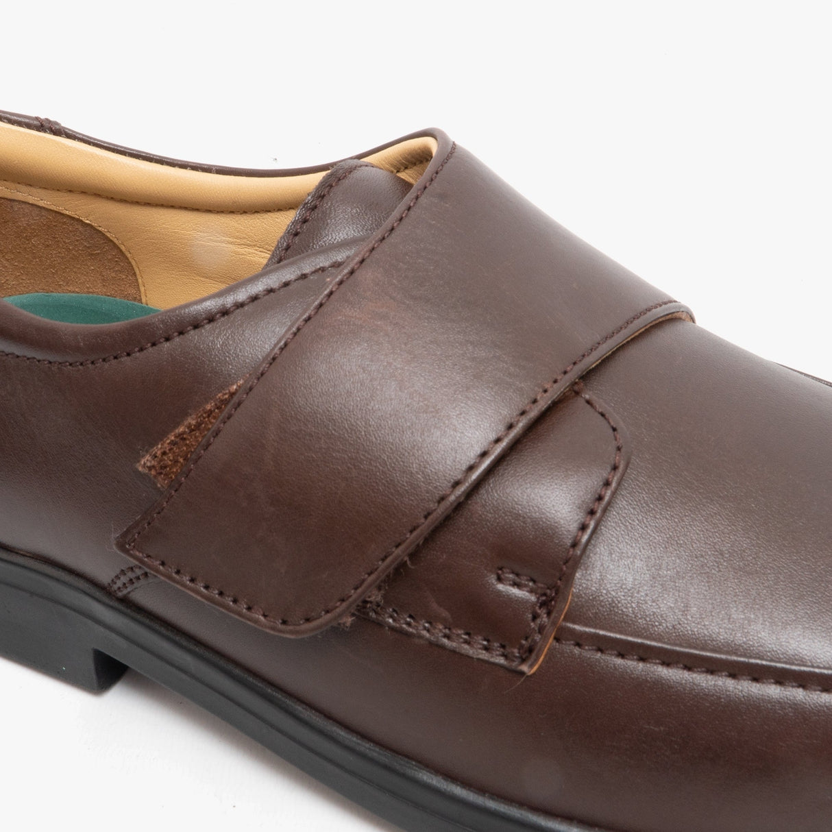 Roamers GRAHAM Mens Touch Close Light XXX Extra Wide Shoes Brown