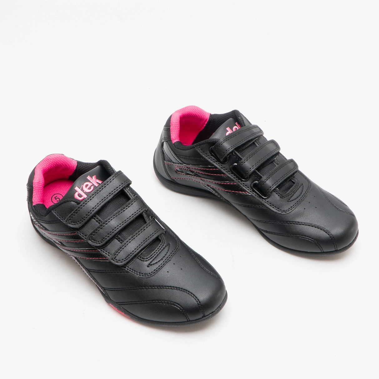 DEK Womens Triple Touch Fastening Trainers Black