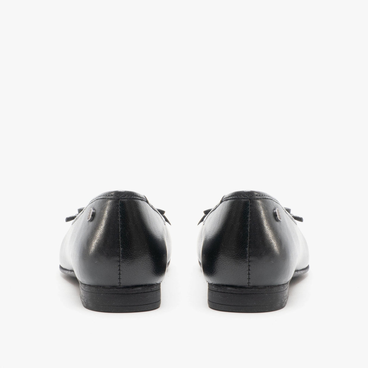 Hush Puppies NAOMI Womens Leather Ballerina Pumps Black