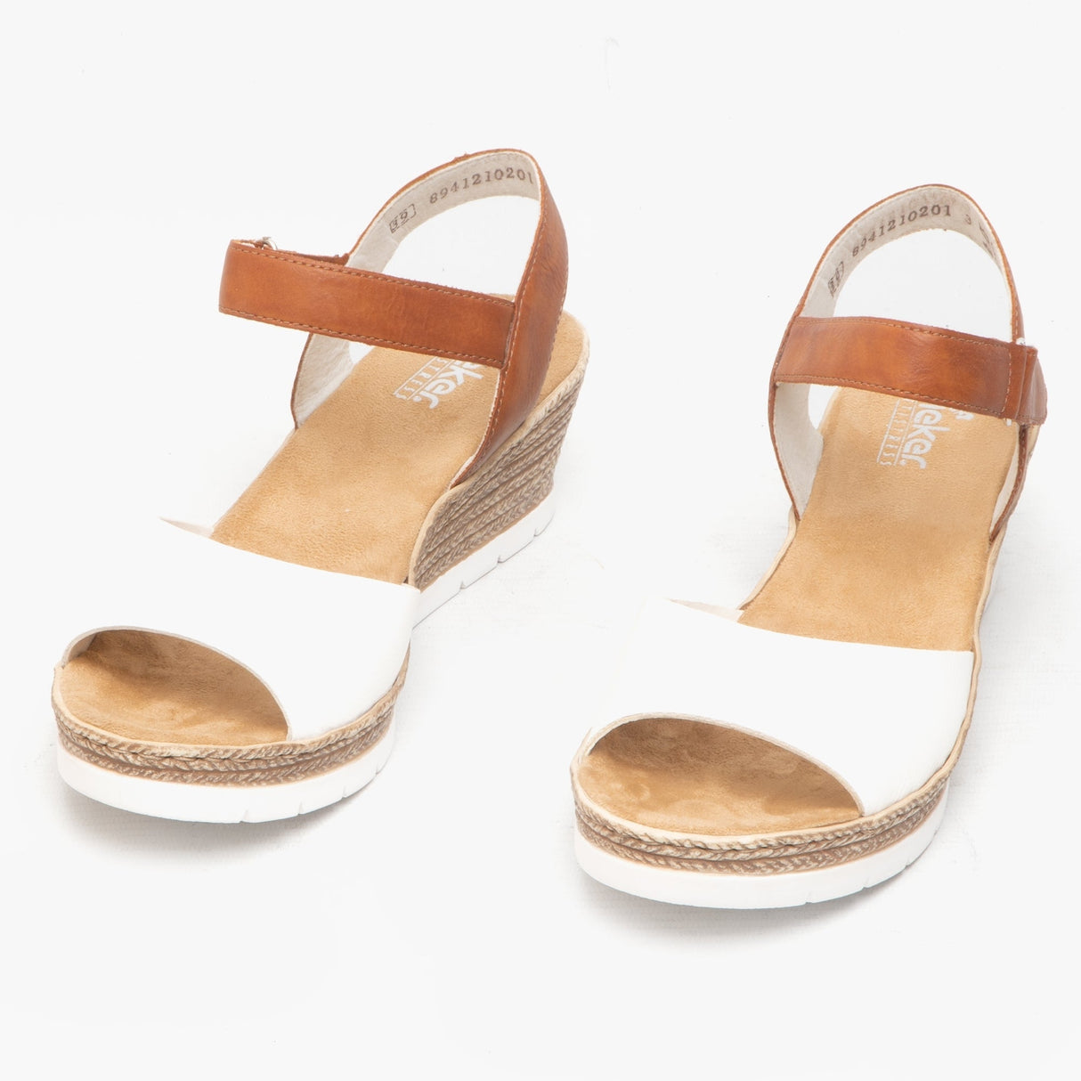 Rieker 61953-80 Womens Sandals White/Cayenne