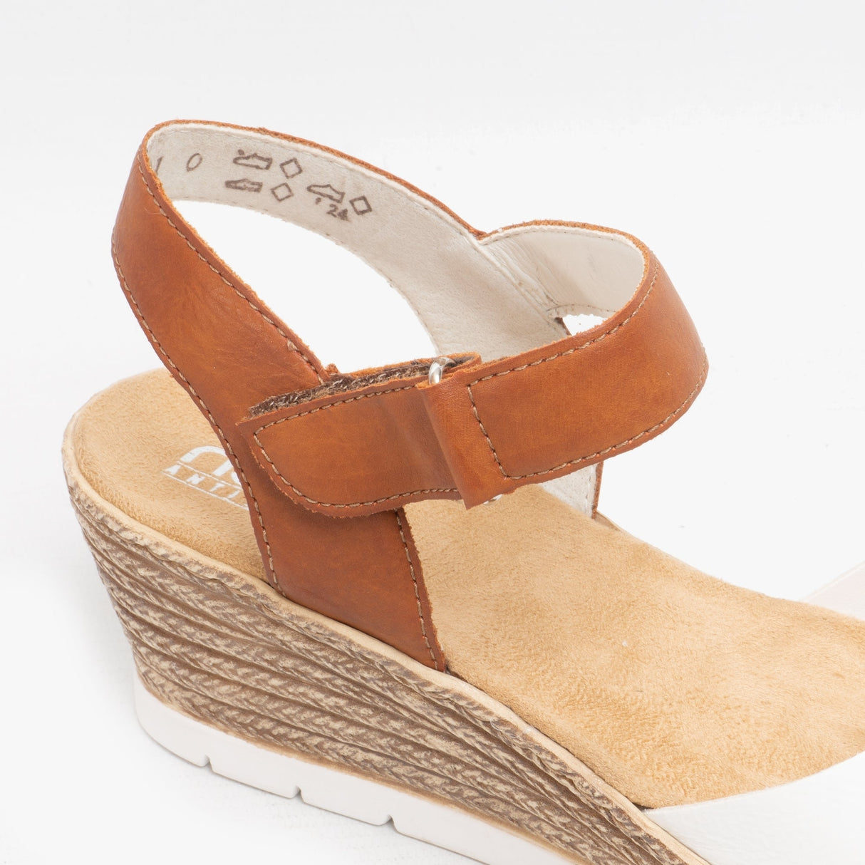 Rieker 61953-80 Womens Sandals White/Cayenne