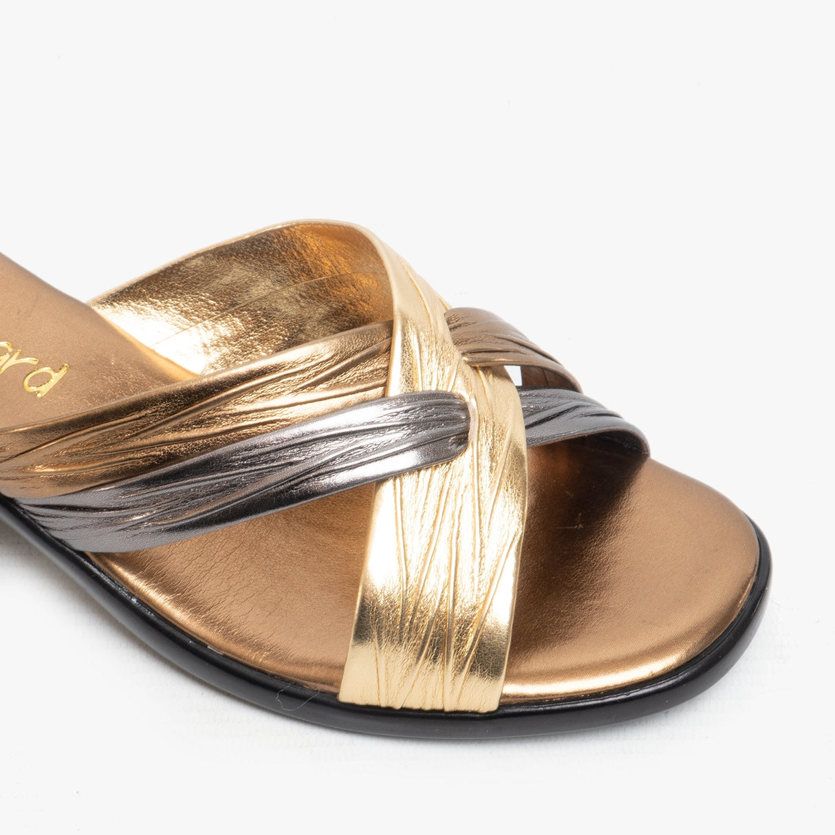 Boulevard KALEIGH Womens Heeled Slip On Mule Sandals Bronze