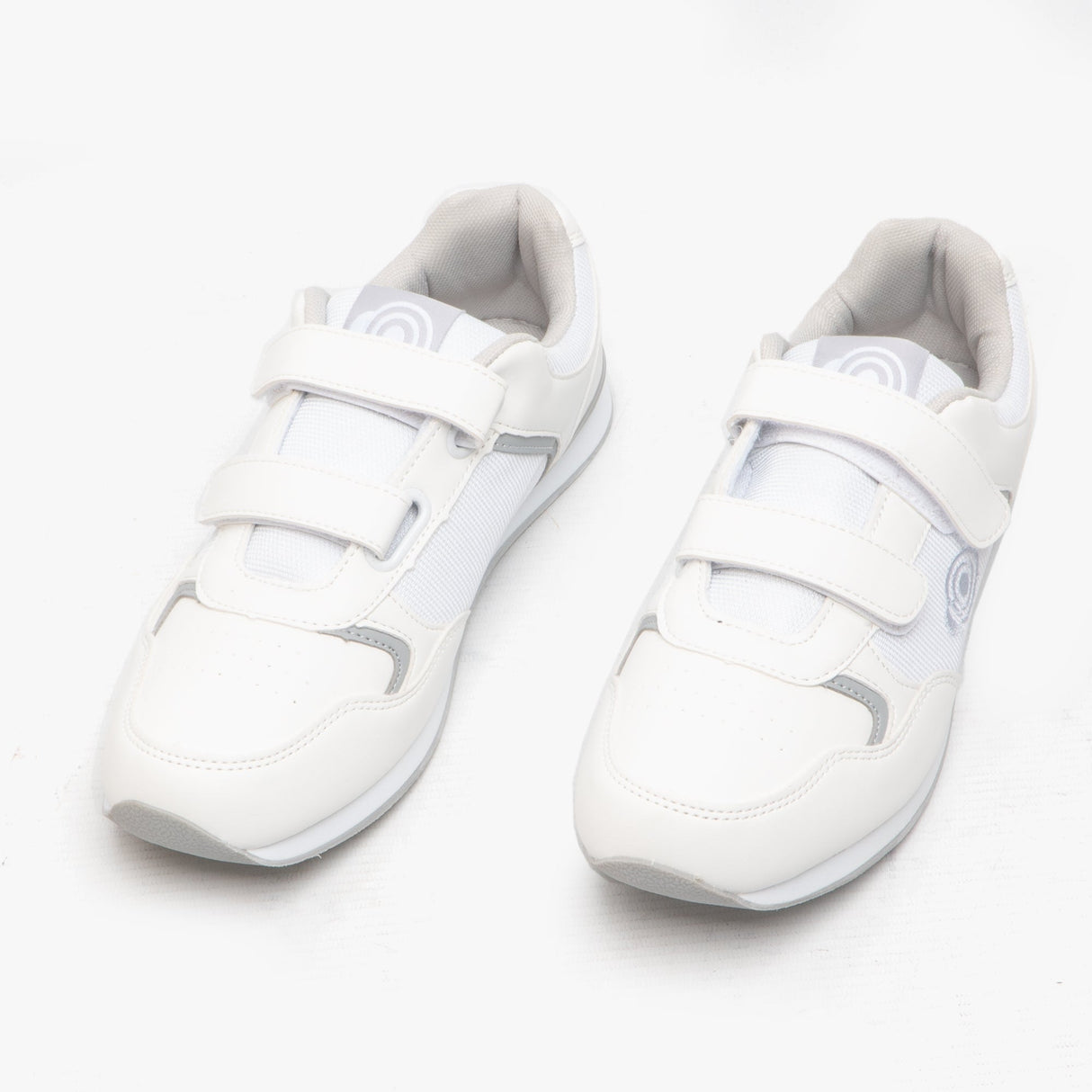 DEK LADY SKIPPER Womens Touch Fasten Bowling Shoes/Trainers White/Grey