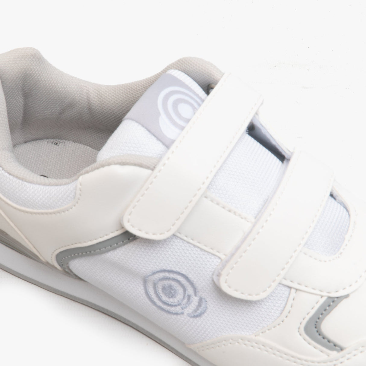 DEK LADY SKIPPER Womens Touch Fasten Bowling Shoes/Trainers White/Grey