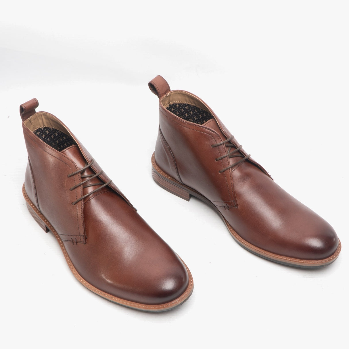 Roamers TOBIAS Mens Desert Boots Brown