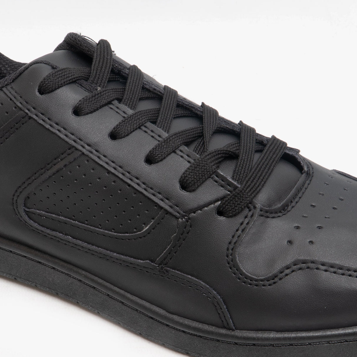 DEK EUSTON Mens Lace Up Trainers All Black