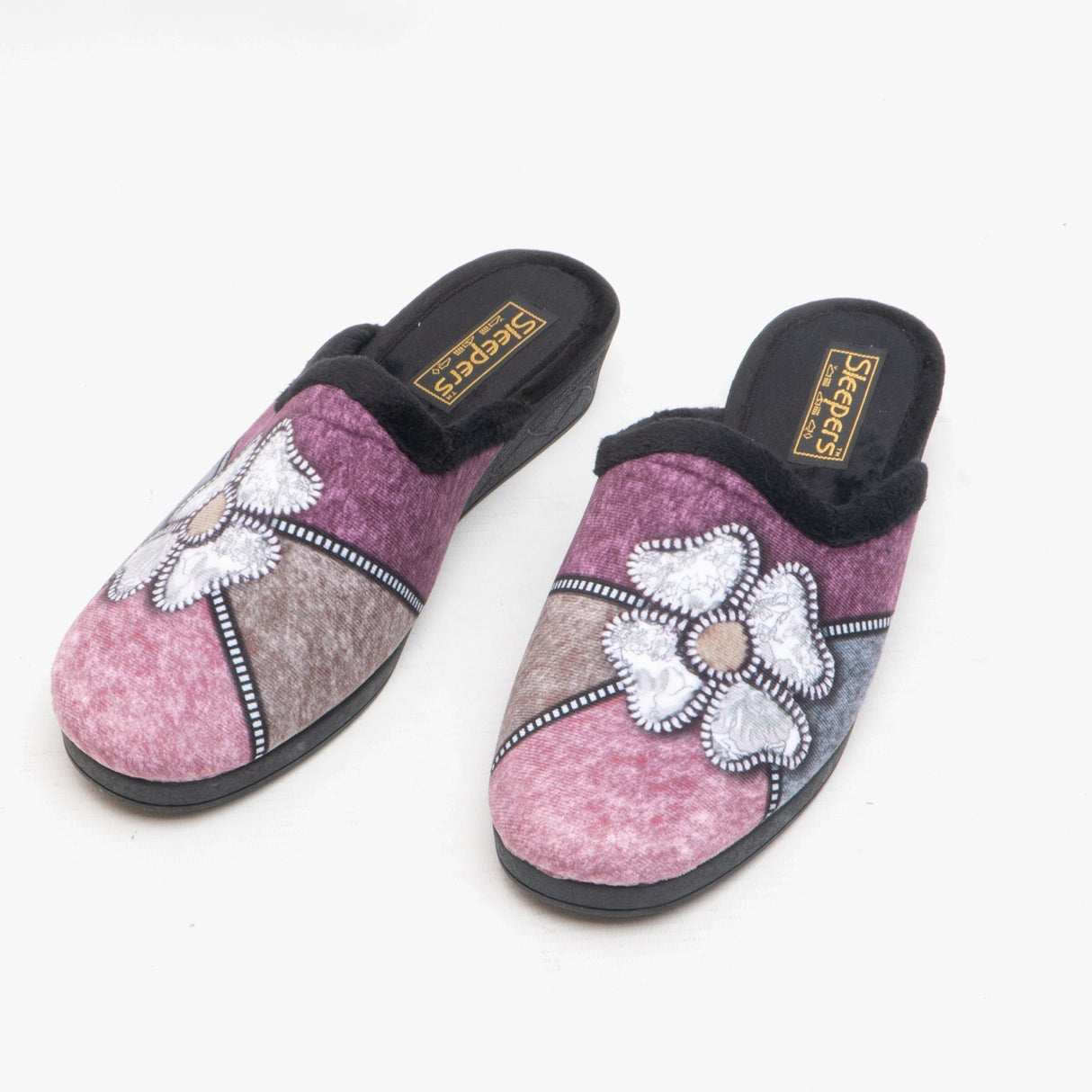 Sleepers KIMBERLY Womens Mule Slippers Black Multi