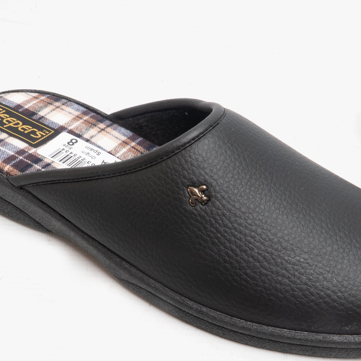 DWIGHT Mens Mule Slippers Black