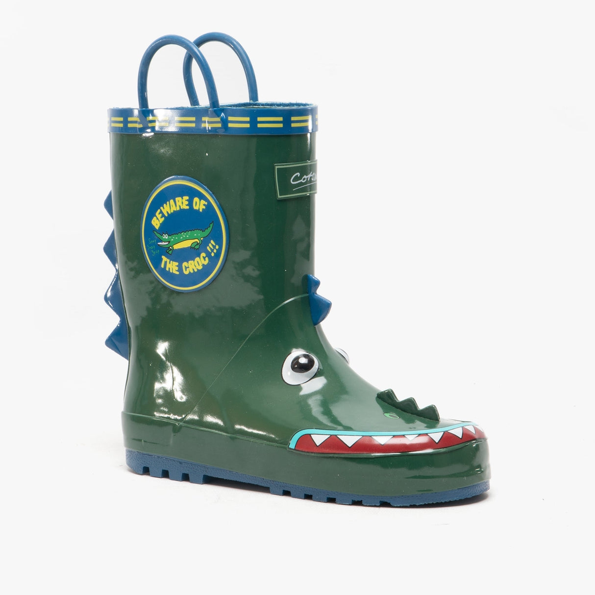 Cotswold PUDDLE BOOT Boys Rubber Wellington Boots Crocodile