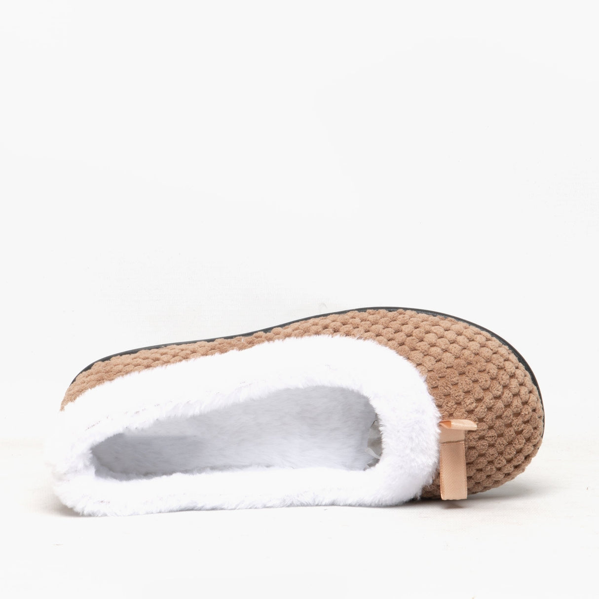 HOS Comfort CARA Womens Knit Slippers Taupe