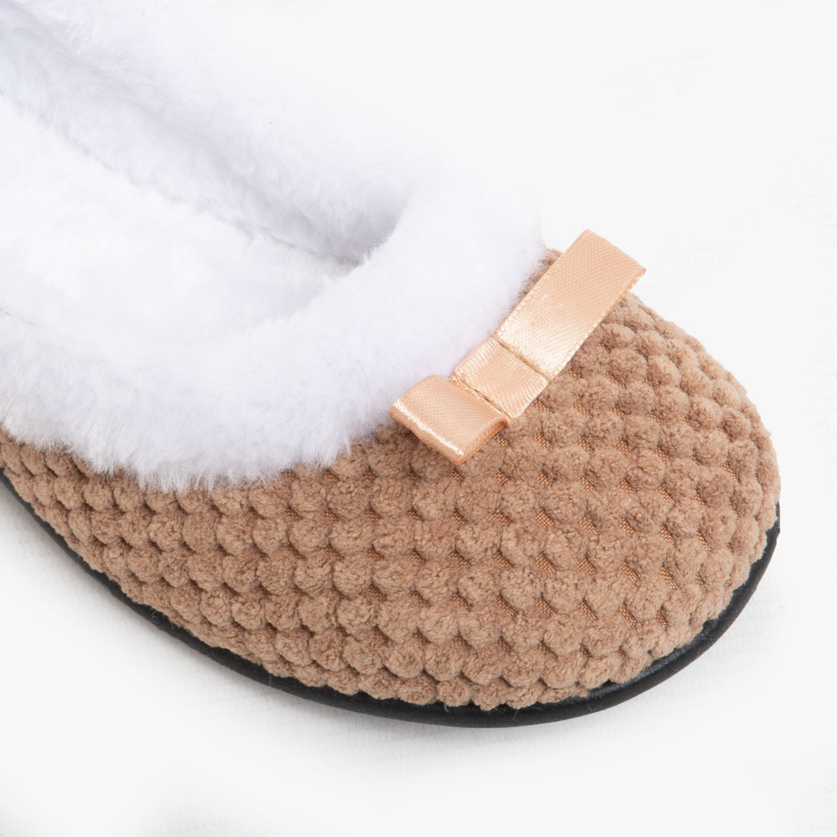 HOS Comfort CARA Womens Knit Slippers Taupe