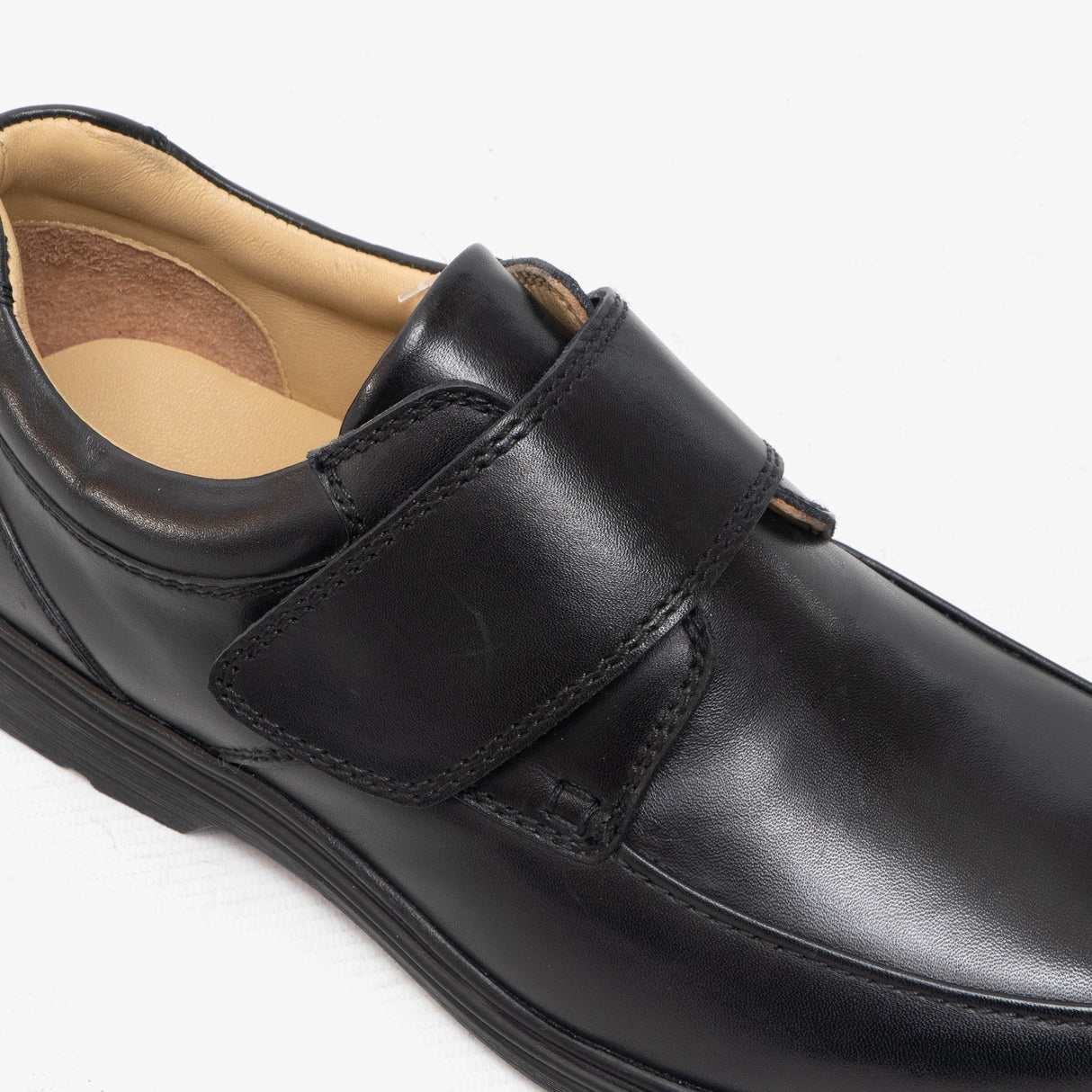 Roamers DAMIEN Mens Extra Wide Fit Touch Fasten Shoes Black