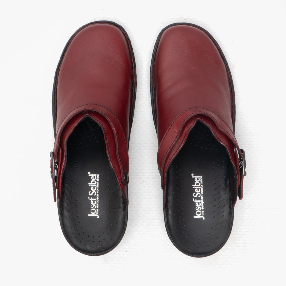 Josef Seibel BETSY Womens Leather Mule Clogs Hibiscus