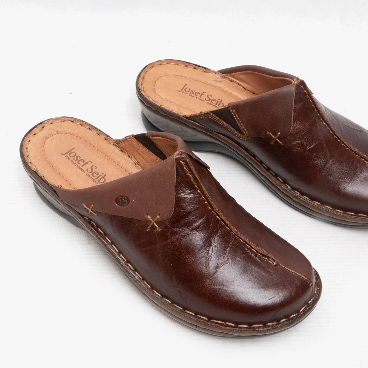 Josef Seibel CATALONIA 48 Womens Leather Mule Clogs Brasil