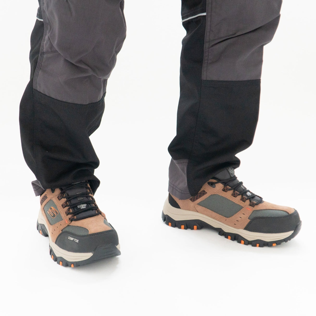 Skechers Work 77183EC GREETAH Mens Safety Trainers Brown/Black