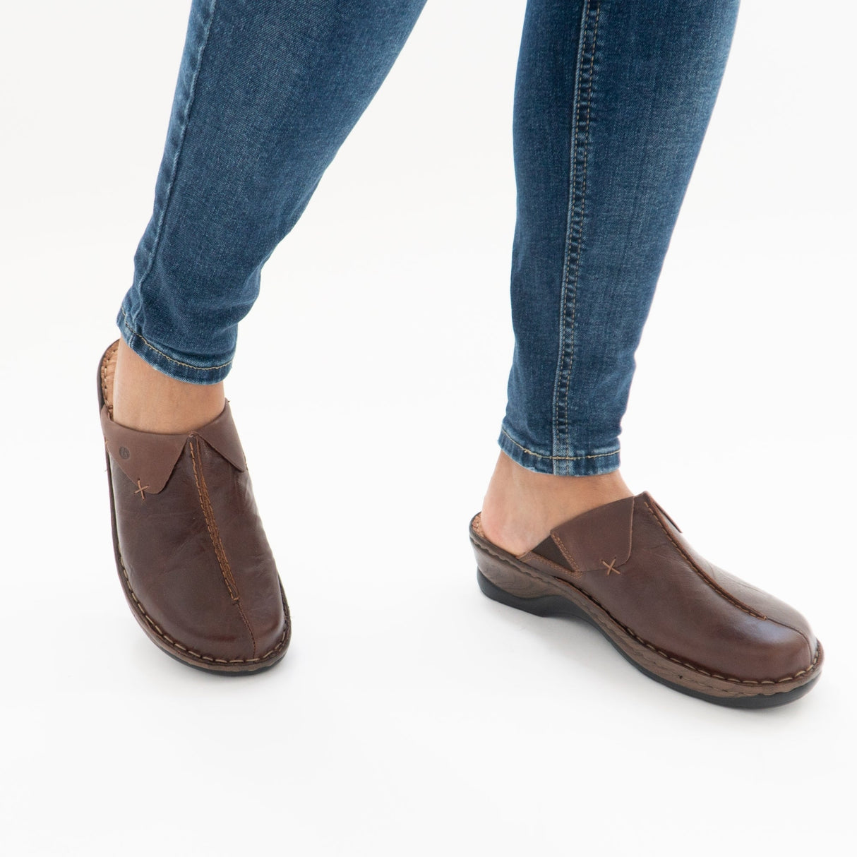 Josef Seibel CATALONIA 48 Womens Leather Mule Clogs Brasil