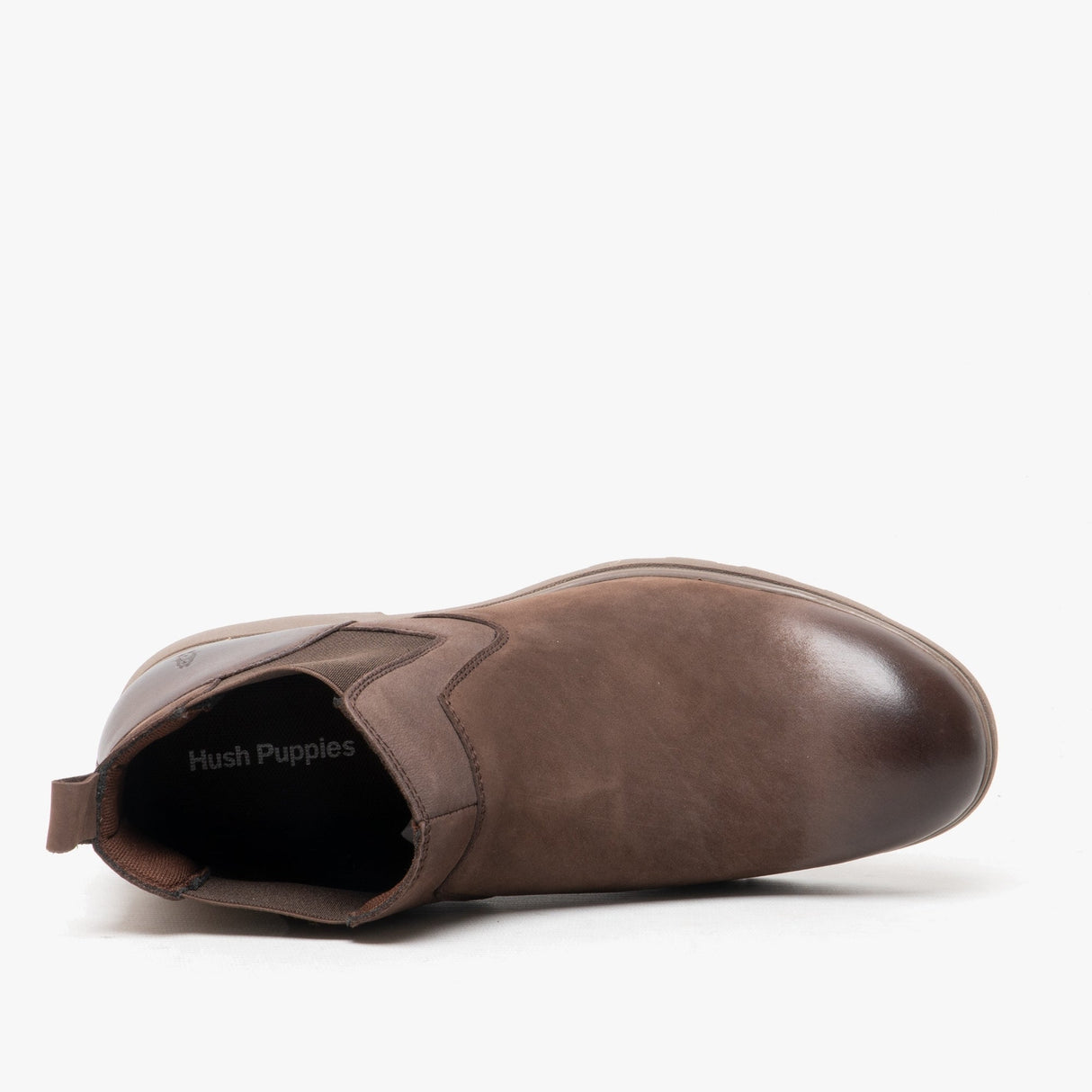 Hush Puppies TYRONE Mens Nubuck Boots Brown