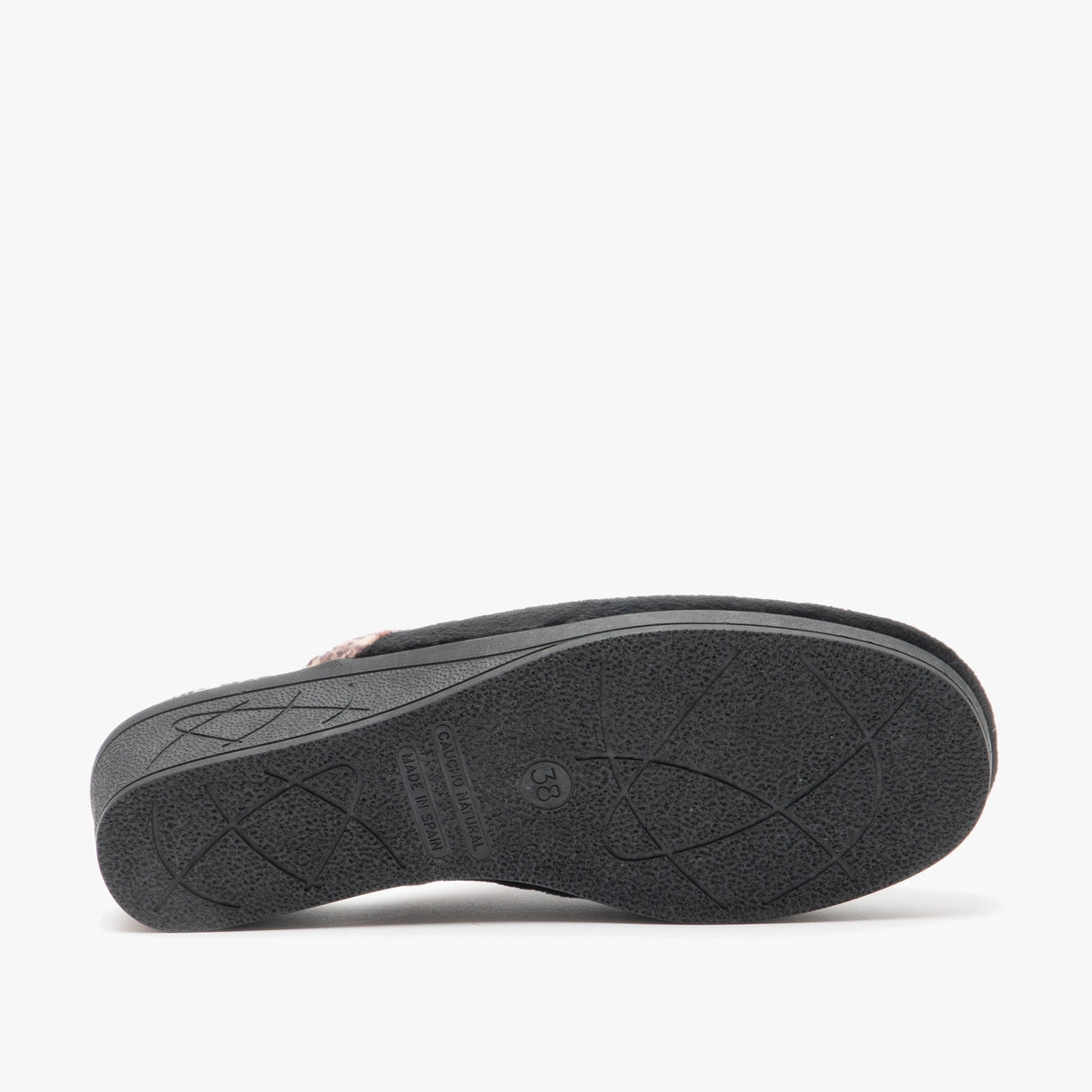 Sleepers JACKIE Womens Velour Mule Slippers Black