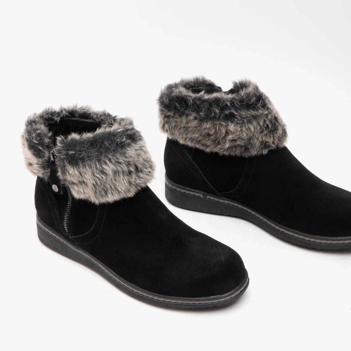 Hush Puppies PENNY Womens Suede Ankle Boot Black