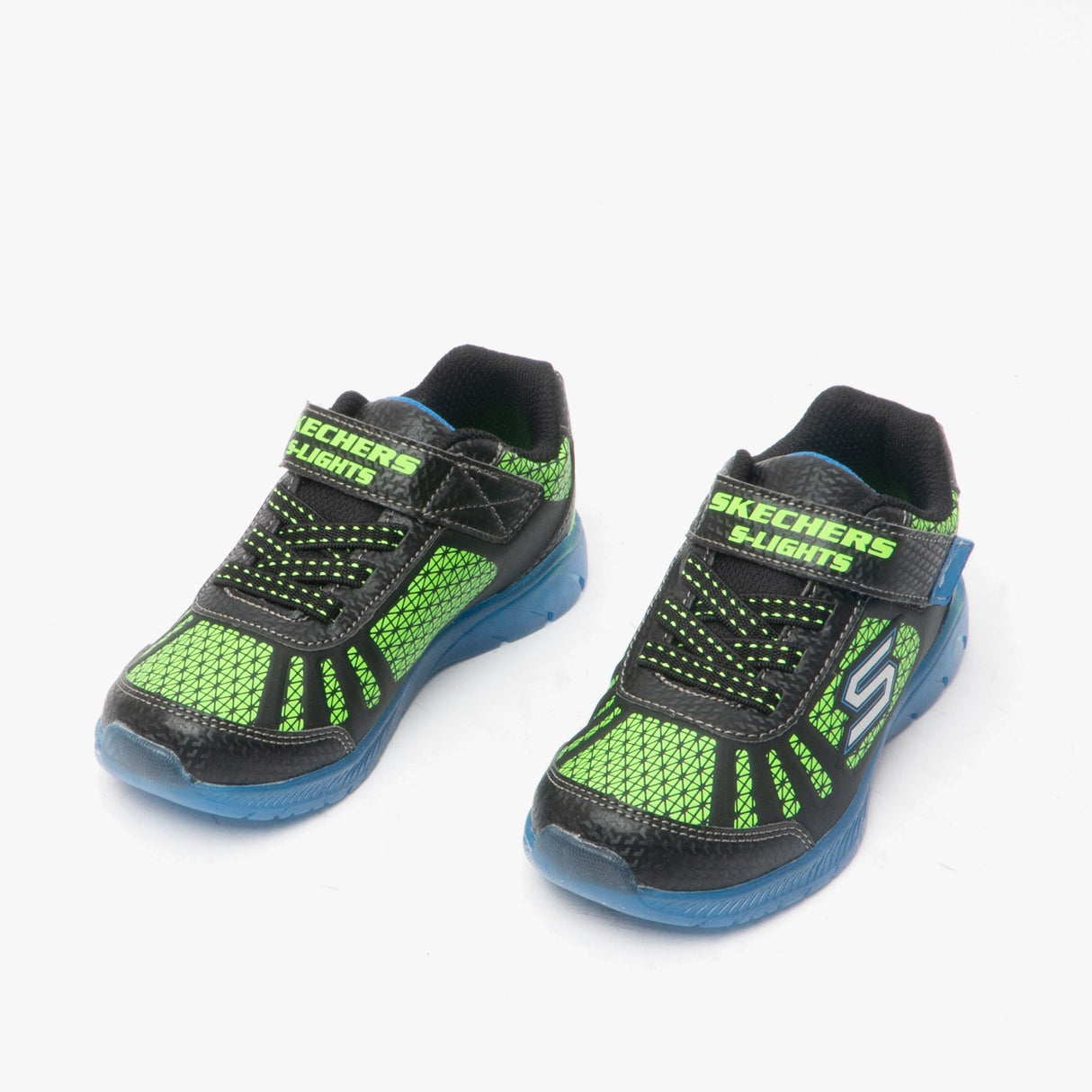 Skechers 401520N/BBLM ILLUMI-BRIGHTS Boys Trainers Blue/Lime