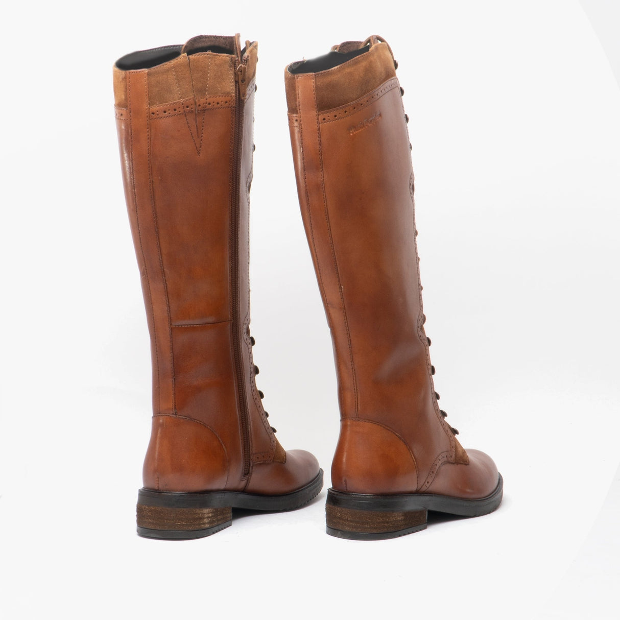 Hush Puppies RUDY Womens Leather Tall Boots Tan