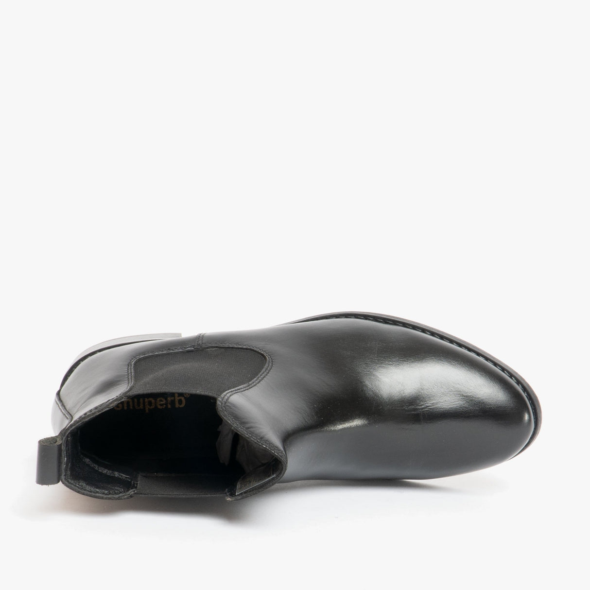 Shuperb PIPPA Womens Leather Chelsea Boots Black