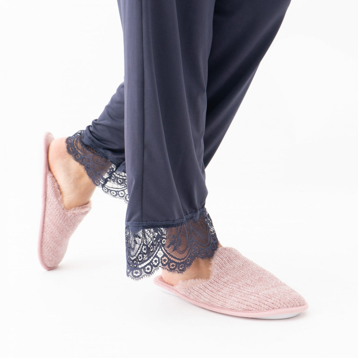 Shuperb SPARKLE TESTER Womens Full Slipper Old Pink