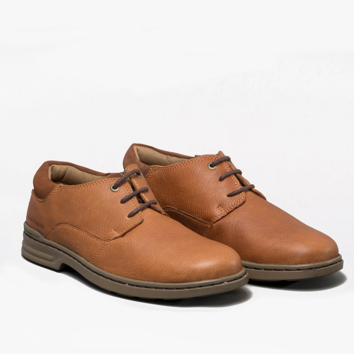 Hush Puppies MAX HANSTON Mens Leather Shoes Brown